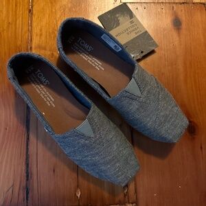 TOMS Women's Black Multi Speckle Chambray Classic (Size: 5.5) - New